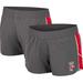 Women's Colosseum Gray Wisconsin Badgers Pull The Switch Running Shorts