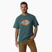 Dickies Men's Short Sleeve Tri-Color Logo Graphic T-Shirt - Lincoln Green Size (WS22A)