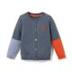 Kleinkinder-Strickjacke, Colorblocking-Design