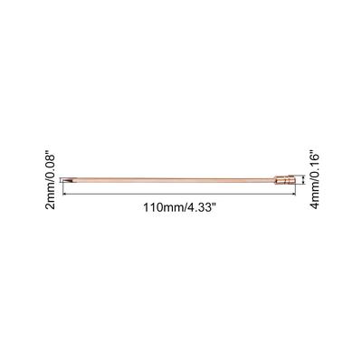 Metal Cocktail Toothpicks Cylinder Drink Picks Cocktail Skewers 5Pcs - 4.3