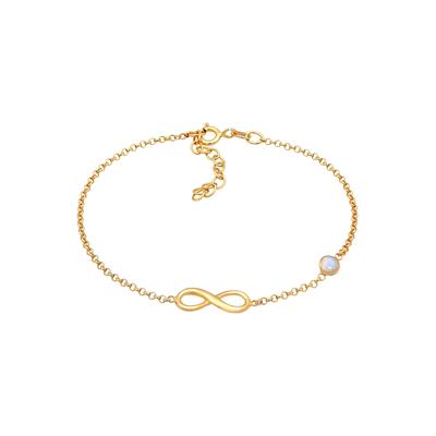 Elli - Infinity Unendlichkeit Symbol Mondstein 925 Silber Armbänder & Armreife 1 ct Damen Image
