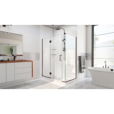 Dreamline DreamLine Unidoor-X 40 1/2 inch W x 30 3/8 inch D x 72 inch H Frameless Hinged Shower Enclosure in Oil Rubbed Bronze E12806530-06