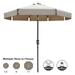 ABCCANOPY 10ft Outdoor Market Patio Umbrella with Push Button Tilt 8 Ribs 13+Colors Khaki