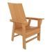 Shoreside Modern Curveback Adirondack Plastic Dining Chair