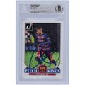 Neymar Jr. Barcelona Autographed 2015 Panini Donruss Pitch Kings #21 BAS Authenticated Card