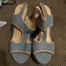 Michael Kors Shoes | Michael Kors Jean Wedges 9 | Color: Blue/Brown | Size: 9