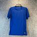 Nike Shirts | Nike Pro Combat T Shirt Mens Dri-Fit Fitted Short Sleeve Blue Size Small | Color: Blue | Size: S