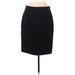 Ann Taylor LOFT Casual Skirt: Black Solid Bottoms - Women's Size 6