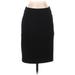 Ann Taylor LOFT Casual Skirt: Black Solid Bottoms - Women's Size 0