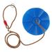 Swing Climbing Rope with Platforms Disc Seat Outdoor Indoor Swings and Swing Set Accessories - blue