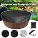 ZTOO Round Hot Tub Cover Anti UV Swimming Pool Cover Outdoor Portable Foldable Elastic Covers Moisture Proof Dustproof Hot Tub Protector Cover