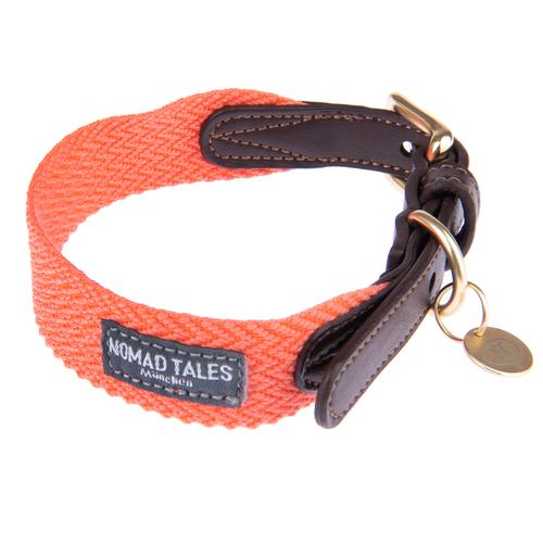 Nomad Tales Bloom Halsband, Coral Größe S: 36 - 40 cm Halsumfang, B 25 mm Hund