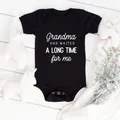 Body humoristique pour bébé garçon et fille barboteuse mignonne pour enfants 0-24 M grand-mère a