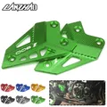 Repose-pieds CNC en aluminium pour moto paire de plaques de protection des pieds de passager vert