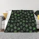 Couverture de jeu DND D20 en flanelle ensemble de dés couvre-lit Portable vert pour la maison
