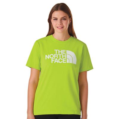 The North Face Women's Short-Sleeved Half Dome Tee (Size S) LED Yellow/White/Lime/(Past Season), Cotton