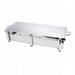 Eastern Tabletop 3259A Rectangular Grill Stand - 37 1/2" x 15 1/2", Aluminum, Silver