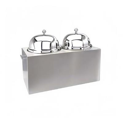 Eastern Tabletop 7005 Rectangular Buffet Ice Cream Stand - 31 1/2" x 15", Stainless Steel