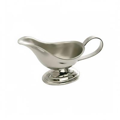 Eastern Tabletop 7681 8 oz Gravy Boat, Stainless, Silver