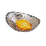 Eastern Tabletop 9325 Oval Bread Tray - 10" x 7", Stainless, Mirror Finish, Silver