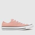 Converse ctas ox trainers in pink