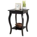 Costway Accent Sofa End Side Table-Brown