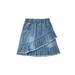 Linlinchuli Toddler Kids Girls Clothing Skirts Summer Blue Denim Mini Tassel High Waist Jeans Skirt