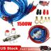 1500W Car Audio Cable Kit Amp Amplifier Install RCA Subwoofer Sub Wiring 8 Gauge