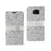 [Pack Of 2] REIKO SAMSUNG GALAXY S7 EDGE DIAMOND RHINESTONE WALLET CASE IN SILVER