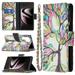 TECH CIRCLE Galaxy S22 Ultra 5G Wallet Case Premium PU Leather Zipper Card Slot Wrist Strap Magnetic Closure Kickstand Carrying Pouch Protective Case for Samsung Galaxy S22 Ultra 5G 2022 Tree