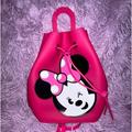 Disney Accessories | Disney Mxyz Minnie Mouse Silicone Backpack | Color: Pink | Size: 10” X 3” X 7”
