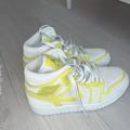 Nike Shoes | Air Jordan 1 Yellow | Color: White/Yellow | Size: 7