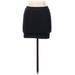 Forever 21 Casual Bodycon Skirt Mini: Gray Print Bottoms - Women's Size Medium