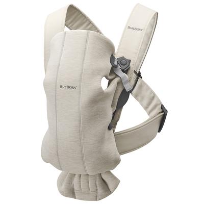 BabyBjörn Baby Carrier Mini 3D Jersey, Light Beige