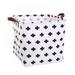 Storage Bins Basket Organizers Foldable Cotton Linen Blend Storage for Makeup Book Baby Toy Basket