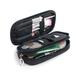 Cara Lady Makeup Bag For Women With Mirror Beauty Makeup Brush Bags Travel Kit Organiser Cosmetic Bag Multifunction 2 Layer Organiser Black