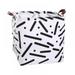 Storage Bins Basket Organizers Foldable Cotton Linen Blend Storage for Makeup Book Baby Toy Basket