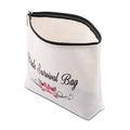 Bride Makeup Bag Bridal Shower Gifts Bachelorette Party Cosmetic Bag Wedding Gifts Engagement Bride Gifts Miss to Mrs Bride to Be Gifts
