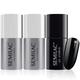 Semilac Base Coat, Top Coat & UV Gel Colour Polish. Long Lasting, Chip Resistant & Easy To Apply. 031 Black Diamond Colour UV Gel Nail Varnish. Perfect For Manicure or Pedicure.