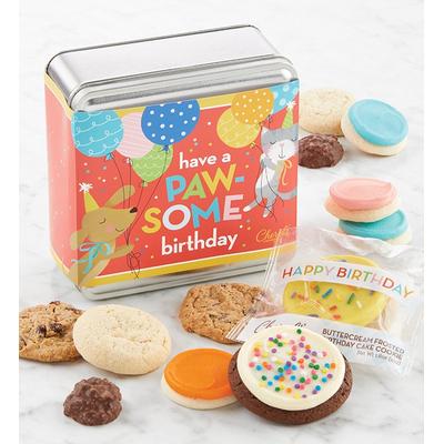 Paw-Some Birthday Mini Treats Gift Tin by Cheryl's Cookies