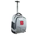 MOJO Gray NC State Wolfpack 19'' Personalized Premium Wheeled Backpack