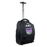 MOJO Black Sacramento Kings 19'' Personalized Premium Wheeled Backpack