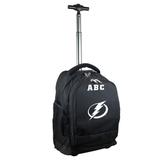 MOJO Black Tampa Bay Lightning 19'' Personalized Premium Wheeled Backpack