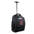 MOJO Black Stanford Cardinal 19'' Personalized Premium Wheeled Backpack