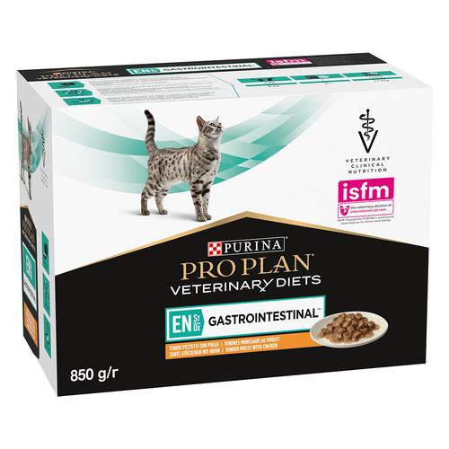 10x85g PURINA PRO PLAN Veterinary Diets Feline EN ST/OX Gastrointestinal Huhn Katzenfutter nass