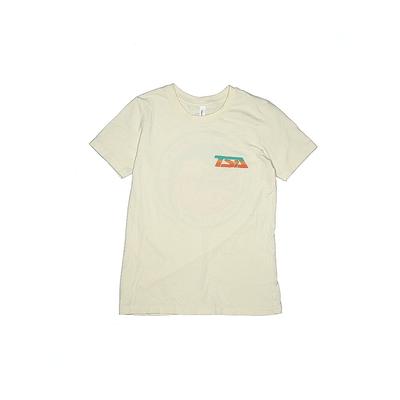 Bella + Canvas Short Sleeve T-Shirt: Ivory Print Tops - Kids Boy's Size 14