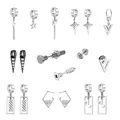 boucle oreille femme boucle d’oreille homme Boucles d'oreilles à clous en acier inoxydable pour