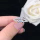 Bague de fiançailles en diamant taille princesse pour femme bijoux en platine massif 950 R063 1 5