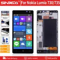 Écran tactile LCD OLED pour NOKIA Lumia 730 numériseur de réparation avec cadre remplacement pour