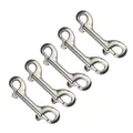 5PCS En Acier Inoxydable 316 Sucha Plongée Boulon à Double Extrémité Mousqueton Clips 90mm 100mm